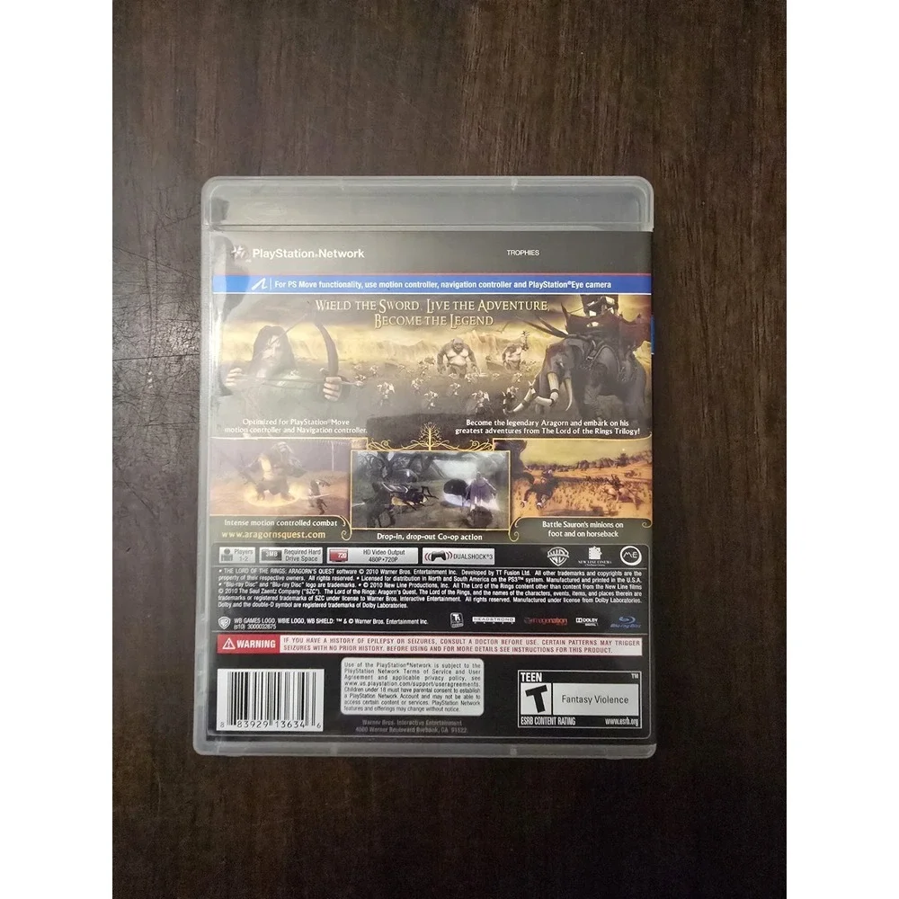 Lord of the Rings: Aragorn's Quest (Sony PlayStation 3, 2010)